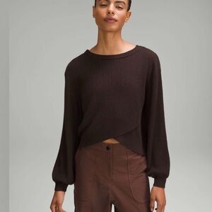 Size 4 Lululemon Reversible Crossover Sweater
Espresso